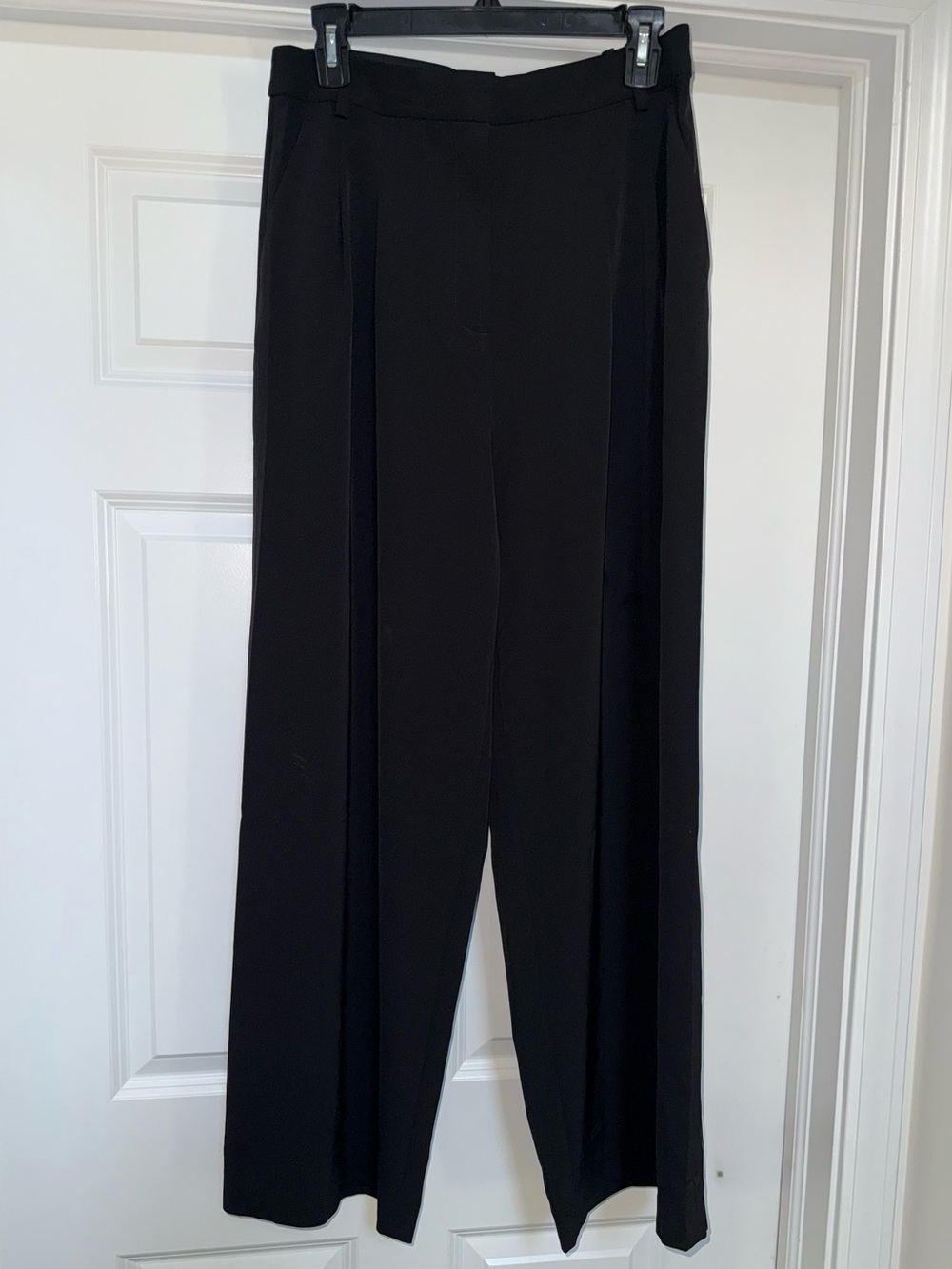 H&M Black Trousers US 8 | Unlined Elastic Waist | NWOT